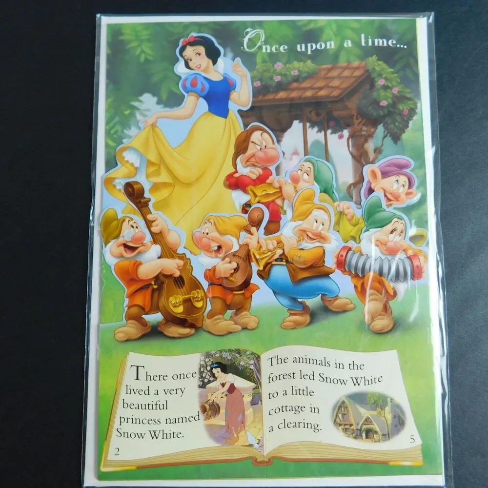 Disney Birthday Cards Pop-Up Storybook & Envelopes Wish Fun Cinderella Lot of 5